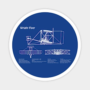 Wright Flyer - Orville Wright and Wilbur Wright flying machine - ADpng Magnet